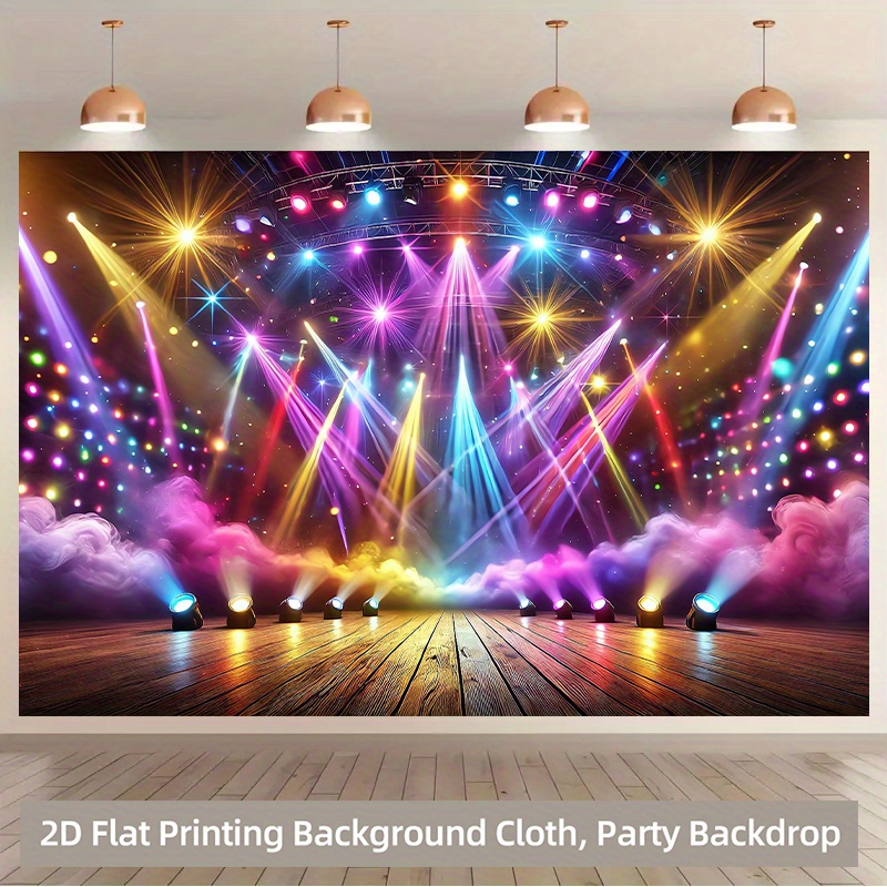 Photography Lighting And Backdrop - 2D planar banners, 1 shiny stage