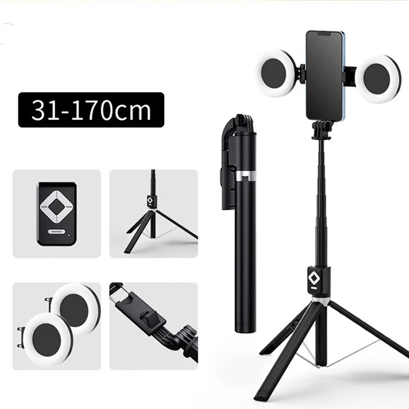 Photography Lighting Tool - 1.7m Extendable live Tripod Selfie Stick