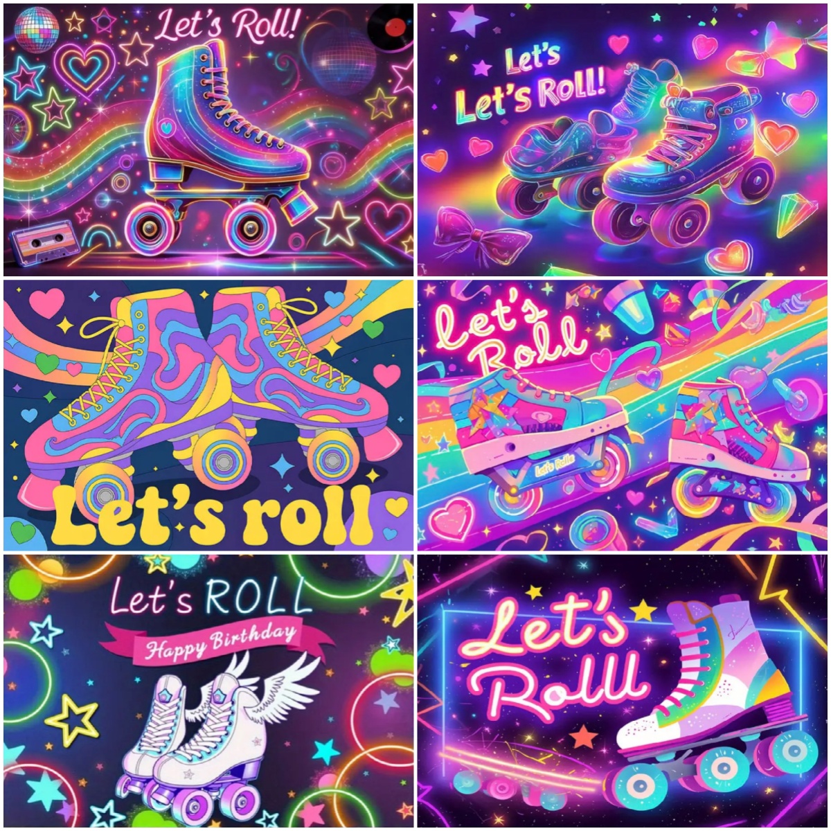 Photography Lighting And Backdrop - Roller Skating Shoes Theme Birthday Party