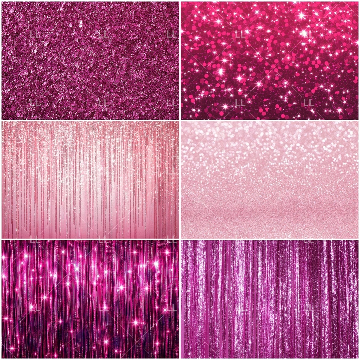 Photography Lighting Wall - Pink Shimmer Wall Glitters Sequin Dreamy