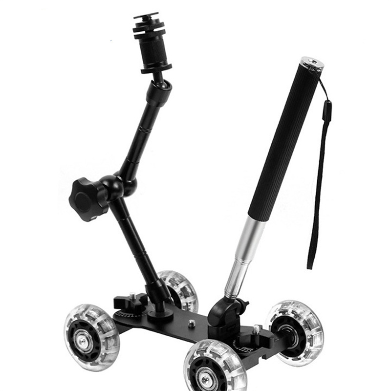 Photography Lighting Tool - Mobile Rolling Sliding Dolly Stabilizer Skater