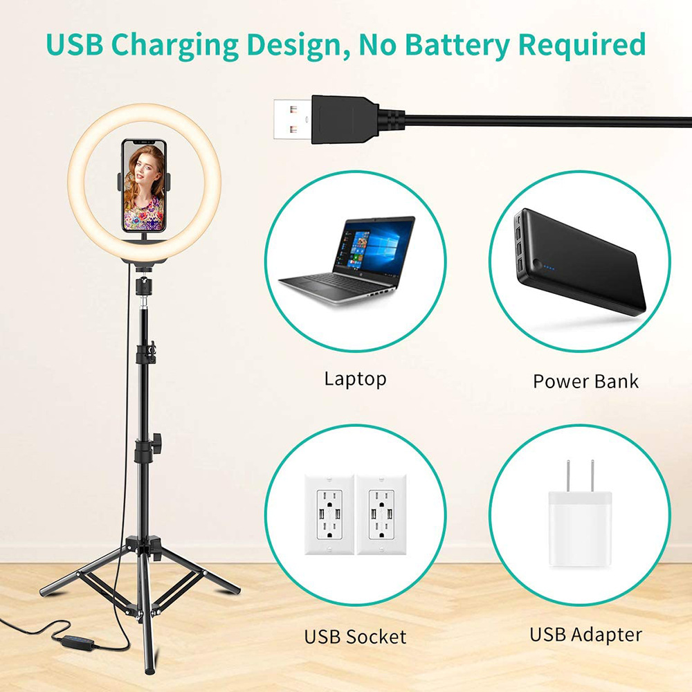 Phone Live Ring Light 10 Inch  - Photography Lighting Patterns บทวิจารณ์และราคา