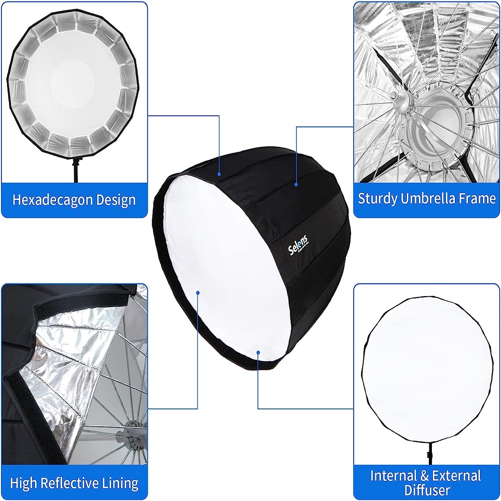 Selens 120cm Sixteen Horns Dee - Parabolic Umbrella Deep บทวิจารณ์และราคา