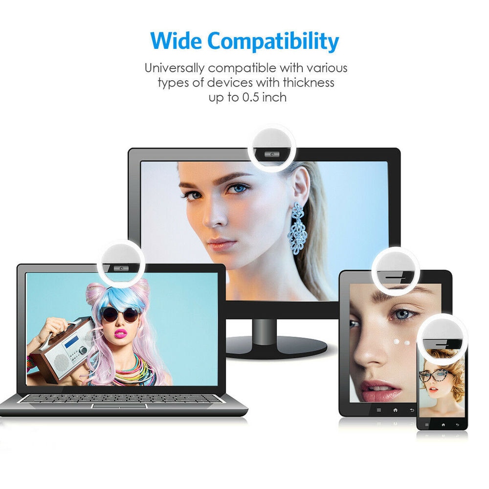 USB Rechargeable LED Selfie Ri - Photography Lighting Tool บทวิจารณ์และราคา