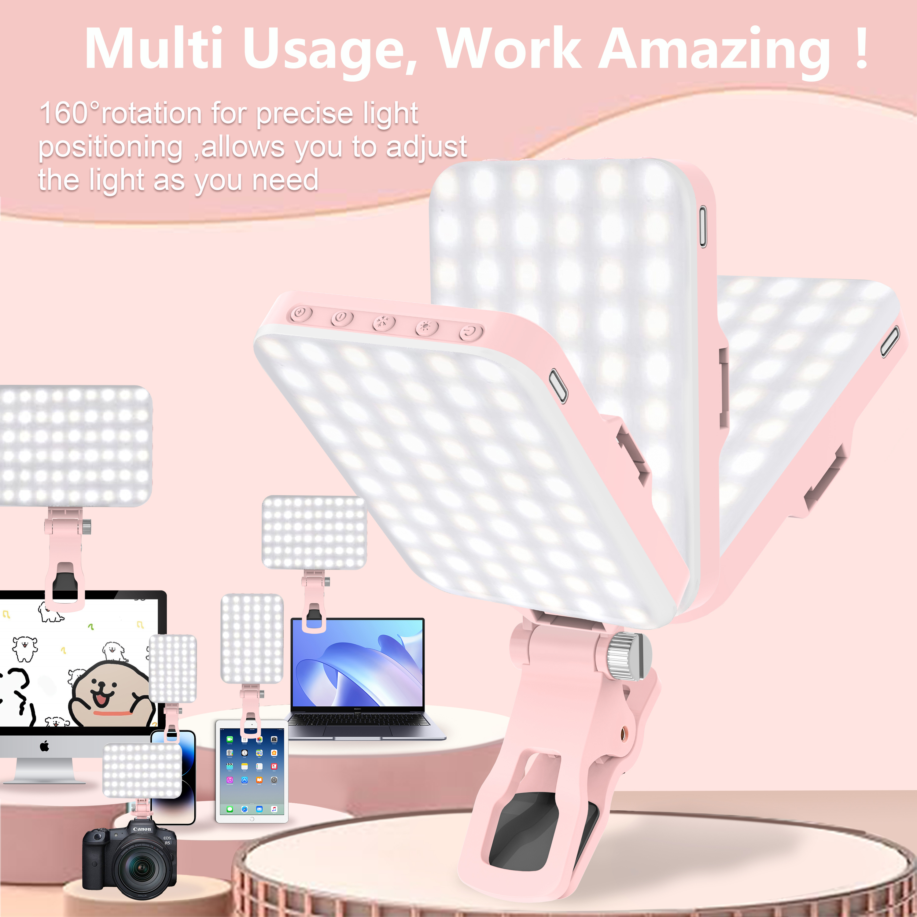 LED Selfie Light 60 High Power - Photography Lighting Patterns บทวิจารณ์และราคา