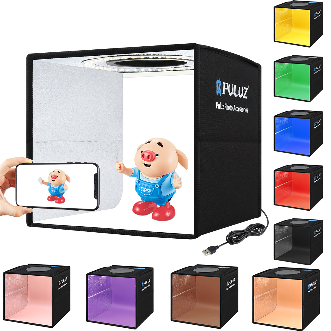 Portable Desktop Foldable Mini - Photography Lighting And Backdrop บทวิจารณ์และราคา