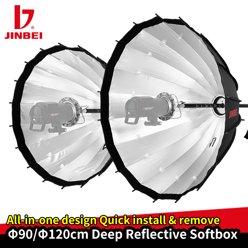 JINBEI 120cm Deep Reflective P - Parabolic Umbrella Deep บทวิจารณ์และราคา