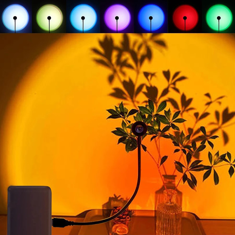 LED USB Sunset Lamp Projector  - Photography Lighting Patterns บทวิจารณ์และราคา