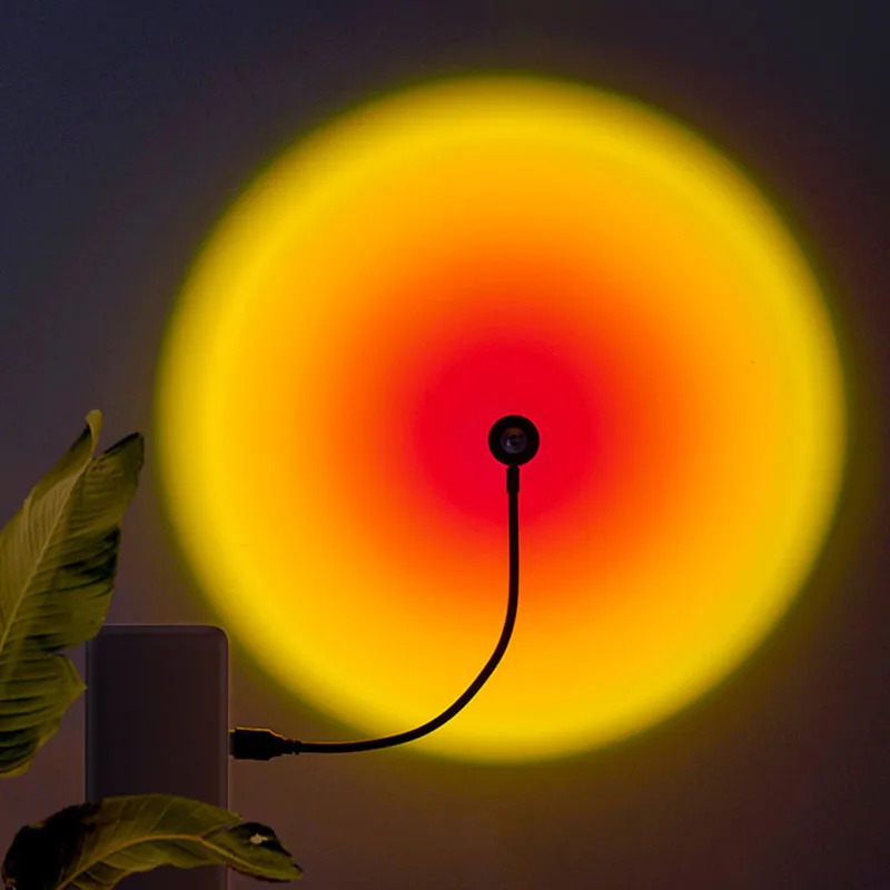 1-4pcs Sunset Lamp LED Rainbow - Photography Lighting Wall บทวิจารณ์และราคา