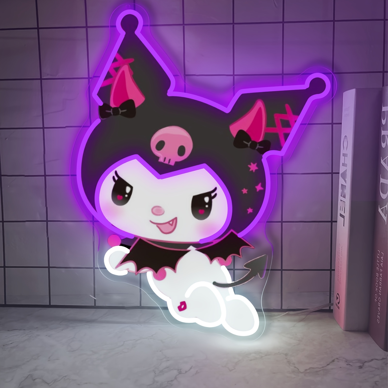 Kuromi LED Neon Sign Purple Gl - Photography Lighting Game บทวิจารณ์และราคา