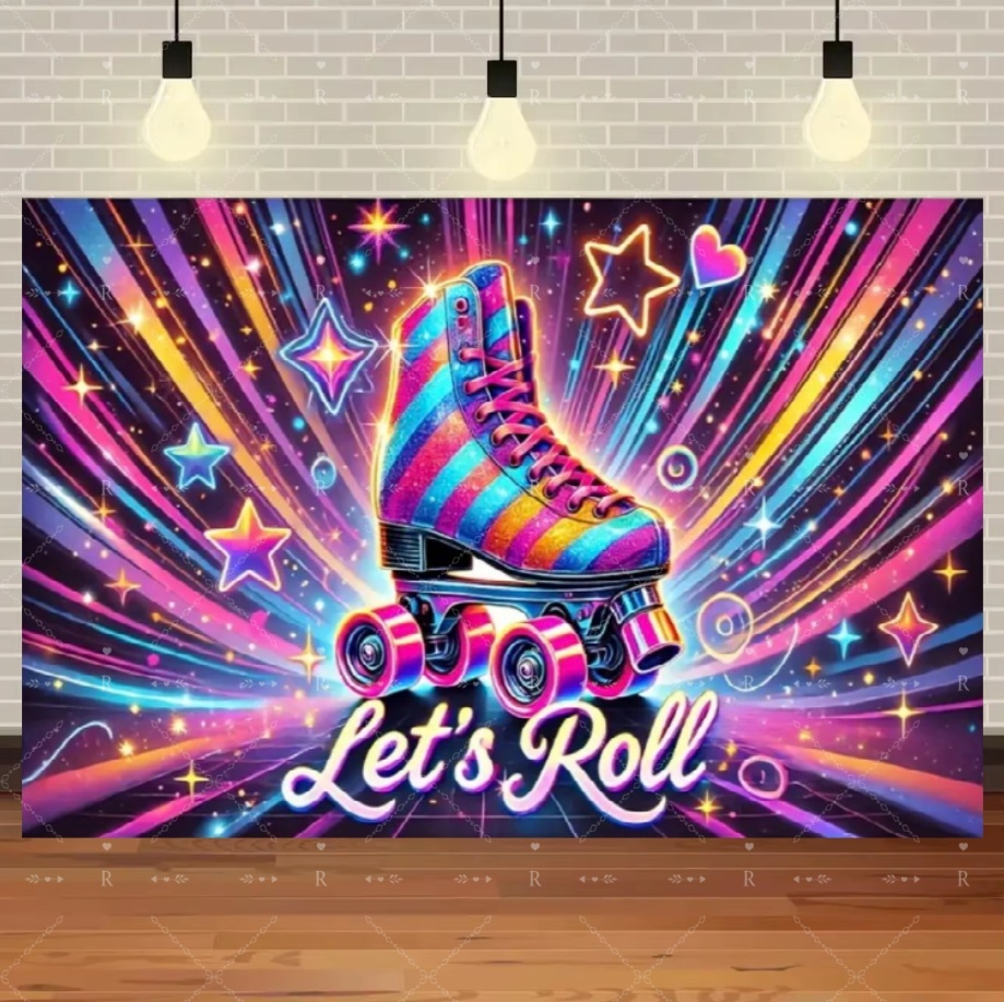 Roller Skating Shoes Theme Bir - Photography Lighting And Backdrop บทวิจารณ์และราคา