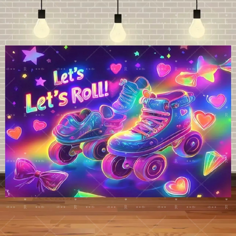Roller Skating Shoes Theme Bir - Photography Lighting And Backdrop บทวิจารณ์และราคา