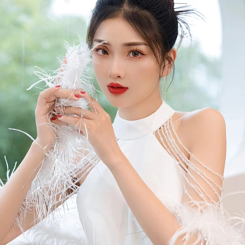 Light Wedding Dress Satin Neck - Photography Lighting Design บทวิจารณ์และราคา