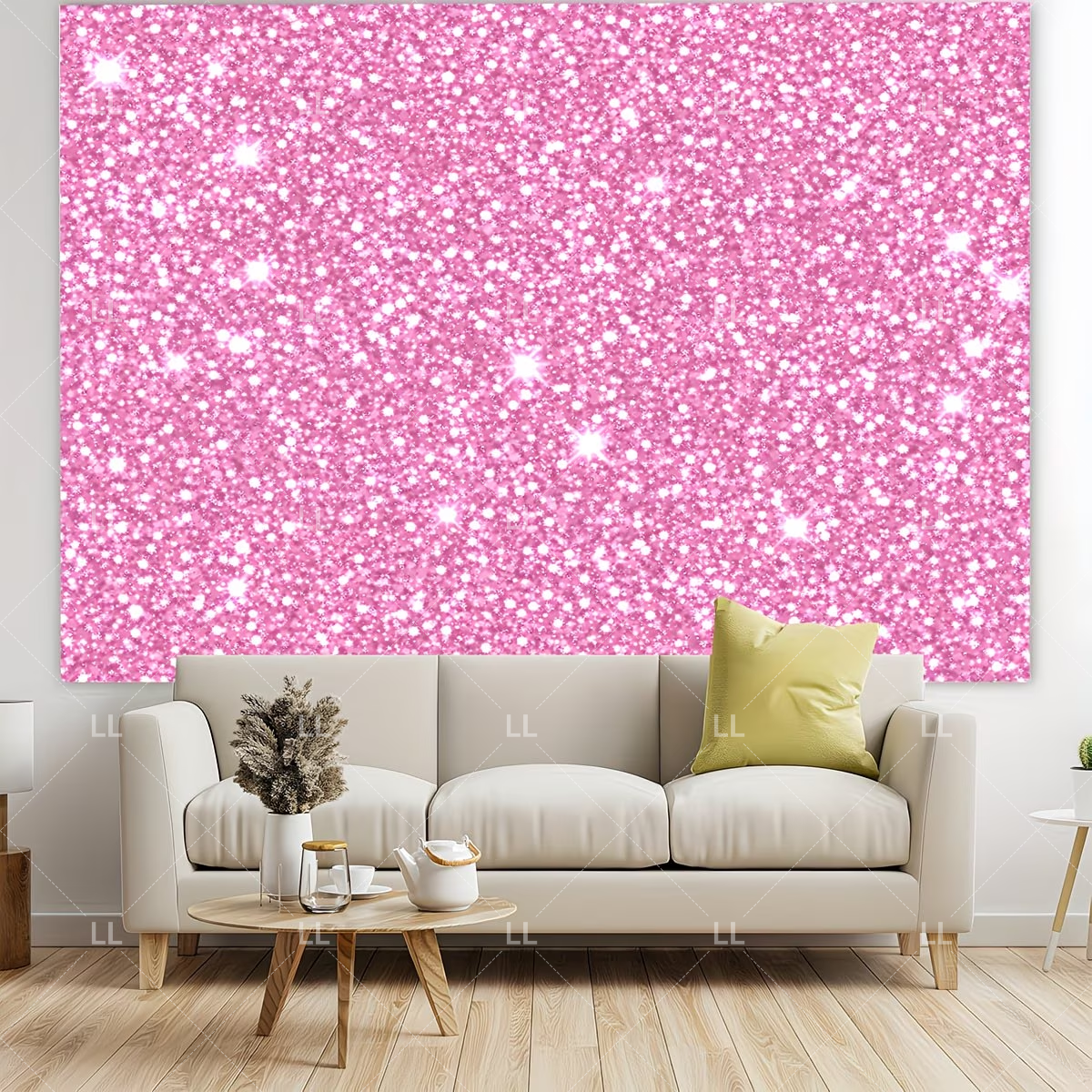 Pink Shimmer Wall Glitters Seq - Photography Lighting Wall บทวิจารณ์และราคา