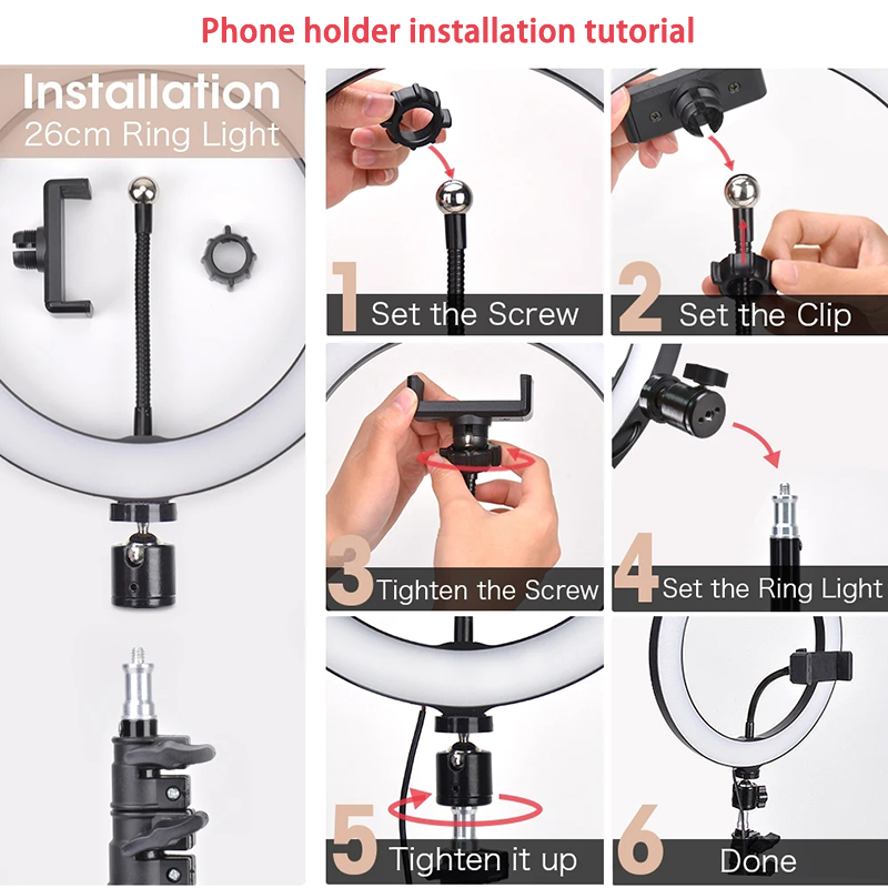 Video Light 16/26/33cm Selfie  - Photography Lighting Tool บทวิจารณ์และราคา