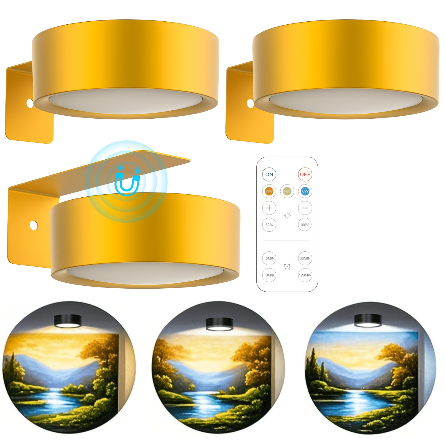 Magnetic LED Wall Light Night  - Photography Lighting Wall บทวิจารณ์และราคา