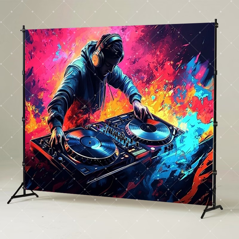 Hip Hop Music DJ Party Decorat - Photography Lighting And Backdrop บทวิจารณ์และราคา