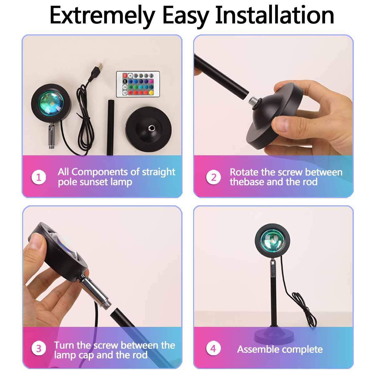 Sunset projection light remote - Photography Lighting Wall บทวิจารณ์และราคา
