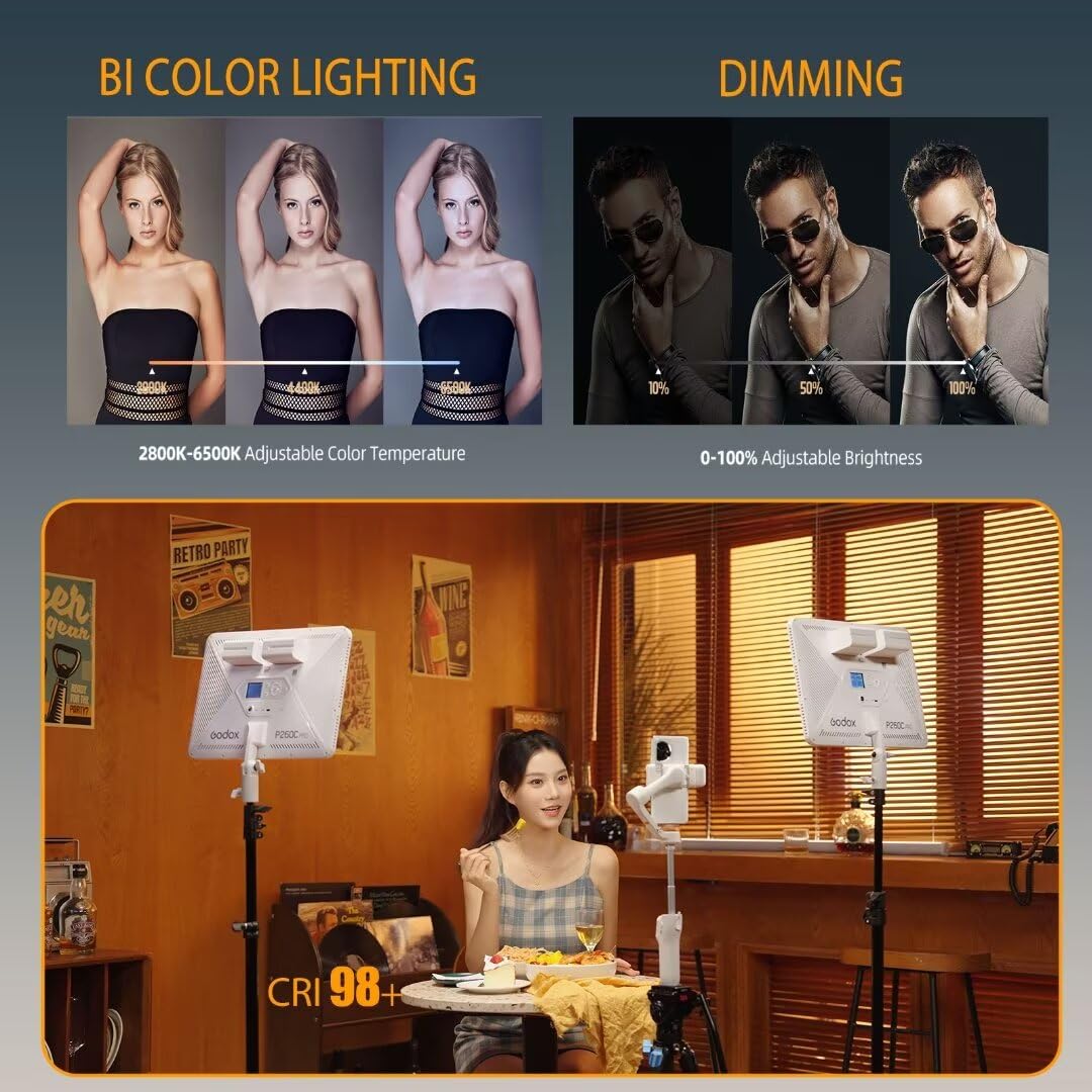 Godox P260C Pro LED Video Ligh - Photography Lighting Wireless บทวิจารณ์และราคา