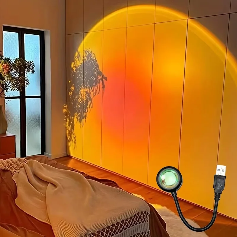 Mini USB ED Sunset Lamp Nightl - Photography Lighting Wall บทวิจารณ์และราคา