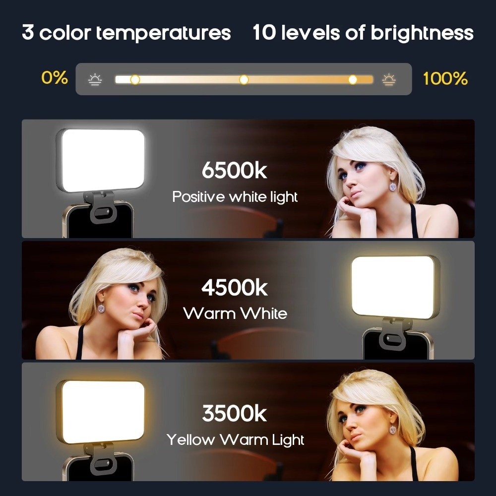 800/1000mAh LED Selfie Light U - Photography Lighting Tool บทวิจารณ์และราคา