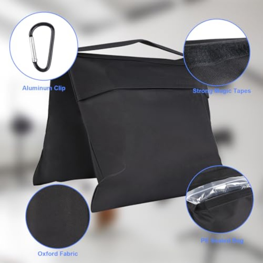 Rindion 2 Pack Sand Bags, Blac - Photography Lighting Weight Bags บทวิจารณ์และราคา