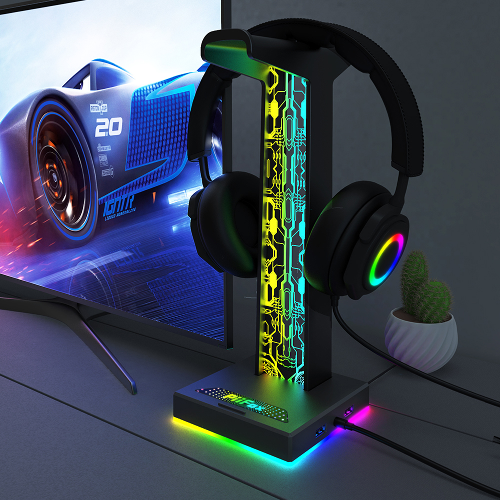 RGB Gaming Headphone Stand Dua - Photography Lighting Game บทวิจารณ์และราคา