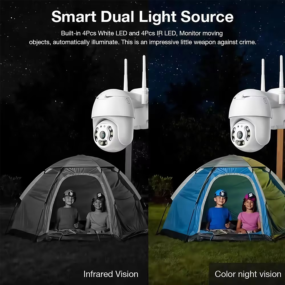 3MP HD WiFi PTZ Outdoor Securi - Photography Lighting Wireless บทวิจารณ์และราคา