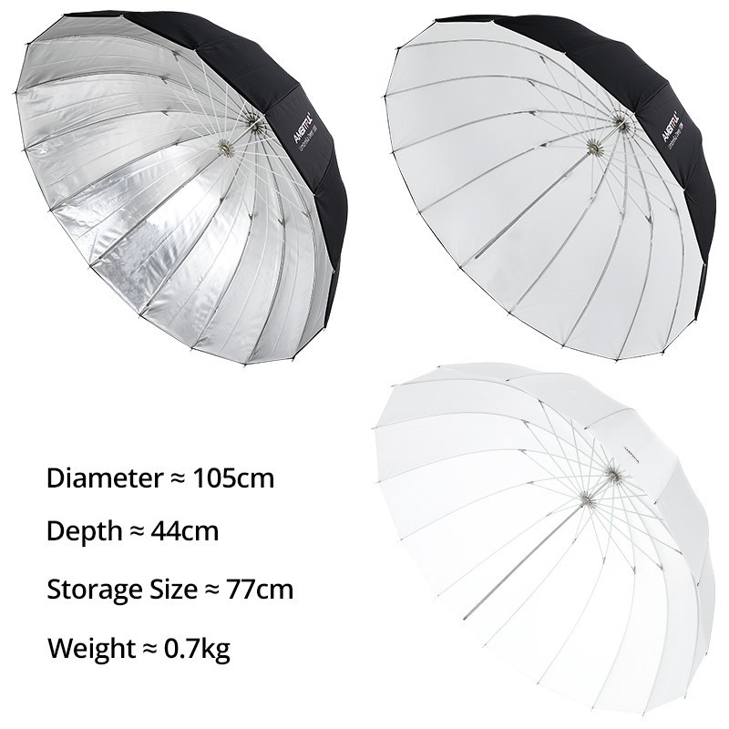 AMBITFUL 105cm 130cm 160cm Dee - Parabolic Umbrella Deep บทวิจารณ์และราคา
